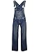 Anna-Kaci Womens Overalls Casual Vintage Loose Straight Leg Denim Bib Overalls Jean Jumpsuits Blue X-Large/XX-Large