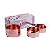 Copper Stainless Steel Measuring Cups, Set of 4 - Gorgeous & Heavy Duty, Mirror Polished, Ideal For All Ingredients