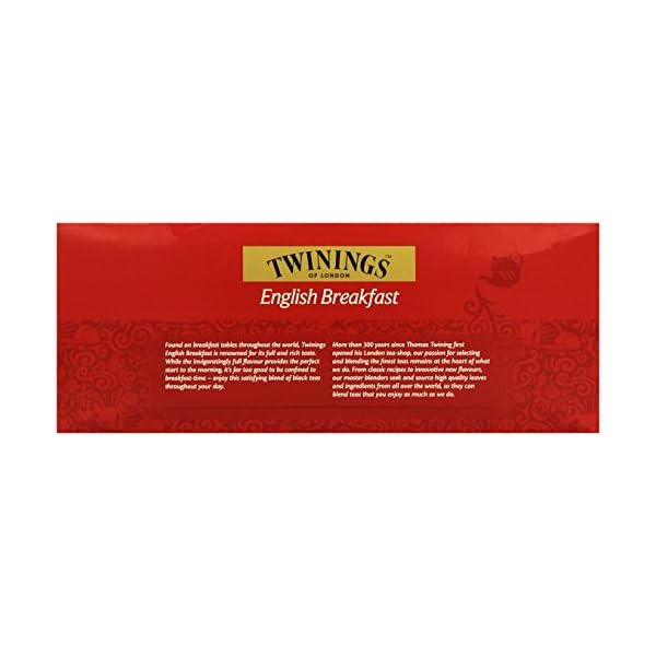 Twinings English Breakfast Tea - Schwarzer Tee - krÃ¤ftiger Schwarztee aus hochwertigen TeeblÃ¤ttern, gepflÃ¼ckt in Sri Lankas und Indiens besten TeegÃ¤rten, 100 Teebeutel (200g) – Bild 5
