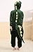 Aoibox Unisex Adult Dinosaur Animal Cosplay Onesie Pajamas Size L GreenDinosaur