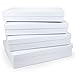 JUST LIKE RUBY Nested Gift Boxes with Rigid Lids. Large Shirt Box Deep Enough for Quilts, Robes, Sweaters. Premium Quality Finish for Weddings, Birthdays, and Bridal/Baby Showers.