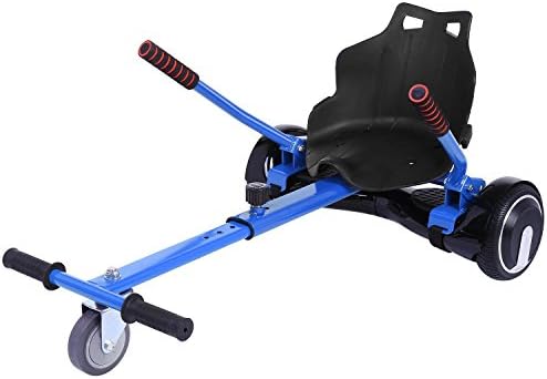 Lonlier Big Wheel Racing Seat Go Kart Conversion Kit for Hoverboards Scooter, Perfect Experience on Grass and Bumpy Road[UK STOCK] (Blue)