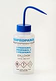 AZLON WGW539VTML Plastic, Wash Bottle, Wide Mouth, Isopropanol, LDPE, Vent, 500 ml (Pack of 5)