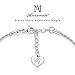 Annamate Inspirational Quote Bar Bracelet Engraved Message Bracelets, Cuff Bracelets, Women Jewelry (Live The Life Your Love - Silver)