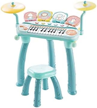子供の電子玩具ピアノ教育多機能音楽トレーニングドラム3 6歳 色 緑
