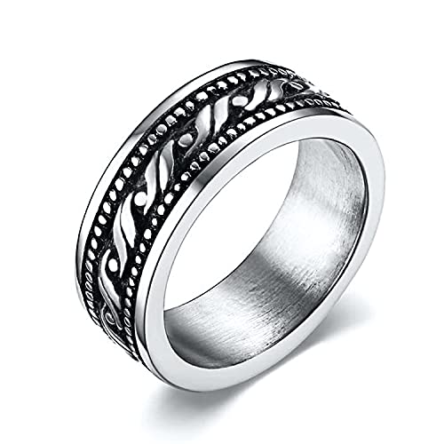 Trendy Wide Stainless Steel Celtic Band Thumb Ring For Men Manly