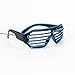 iChase Light Up Glasses ,EL Wire Fashion Neon Shutter Electroluminescent Flashing LED Sunglasses with Battery case Controller for Halloween Christmas Birthday Party Favor (Blue)