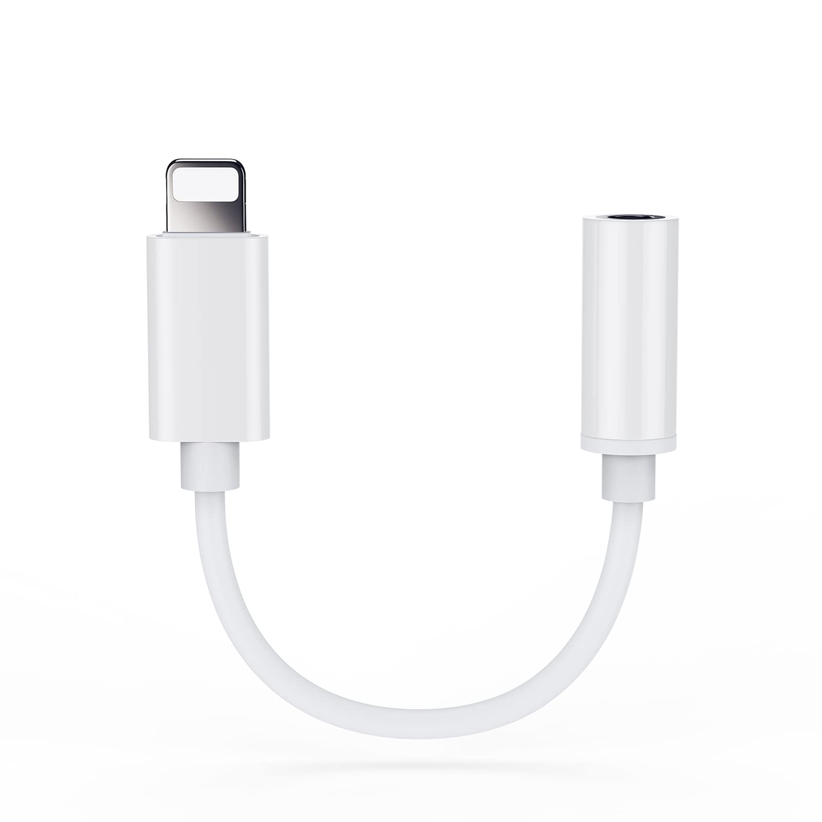 Apple MFi Certified Lightning to 3.5 mm Headphone Jack Adapter,iPhone Aux Jack Adapter Dongle Converter Compatible with iPhone 14 13 12 11 Pro XR XS Max X 8 7 (3.5mm)