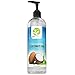 Sol Beauty Fractionated Coconut Oil Premium Therapeutic Grade - 16 Ounce Cold Pressed Liquid Carrier Oil or Hair, Skin, Aromatherapy, Massage, Relaxation, Moisturizing