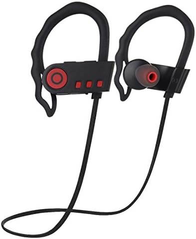 Joyeer Bluetooth Wireless Sport Headphone Anwser/Hang Up Ear Hanging Comfortable Music Earphone Smart Connect Two Device Noise Reducing Headset with Micro for Smart Phone , black