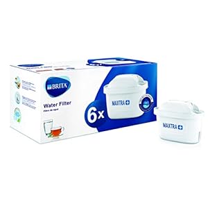 BRITA Maxtra+ waterfilter-cartridges, wit, plastic, wit, 6 stuks