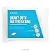 LUCID Heavy Duty 3 mil Mattress Bag with Double Adhesive Closure - Sealable Cover for Moving and Storage - King
