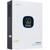 Ampinvt 5000W Off Grid Solar Inverter 48Vdc to 120V, Pure Sine Wave Inverter inbuilt 100A MPPT Solar Charge Controller Max PV Input 5500W, Support up to 6 in Parallel, Lead Acid Lithium Battery