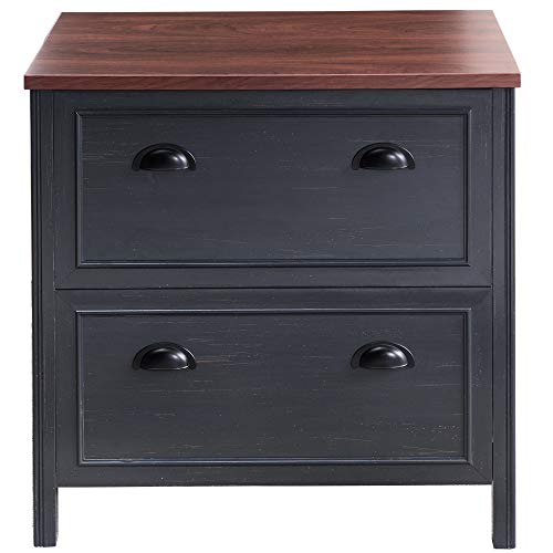 2l Lifestyle Byron 2 Drawer File Cabinet Small Black And