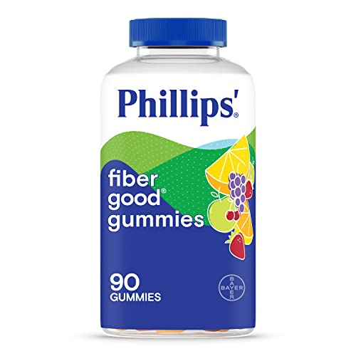 Phillips’ Fiber Good Gummies, Prebiotic Fiber Supplement with Inulin