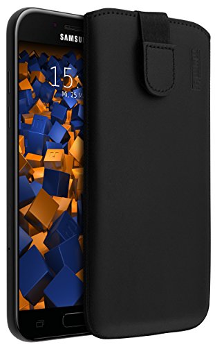 mumbi Real Leather Pouch With Flap And Pull-Up Strap for Samsung Galaxy A5 (2017)