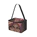 Lunch Bag African American Woman Square Tote Bag Picnic Travel Organizer Lunch Holder Lunch Handbags Box
