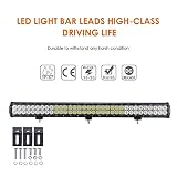 Auxbeam 30 inch LED Light Bar 198W Light Bar Combo with 66pcs 3W Led Chips Driving Light for Off-Road Truck 4x4 Military Mining Boating Farming and Heavy Equipment