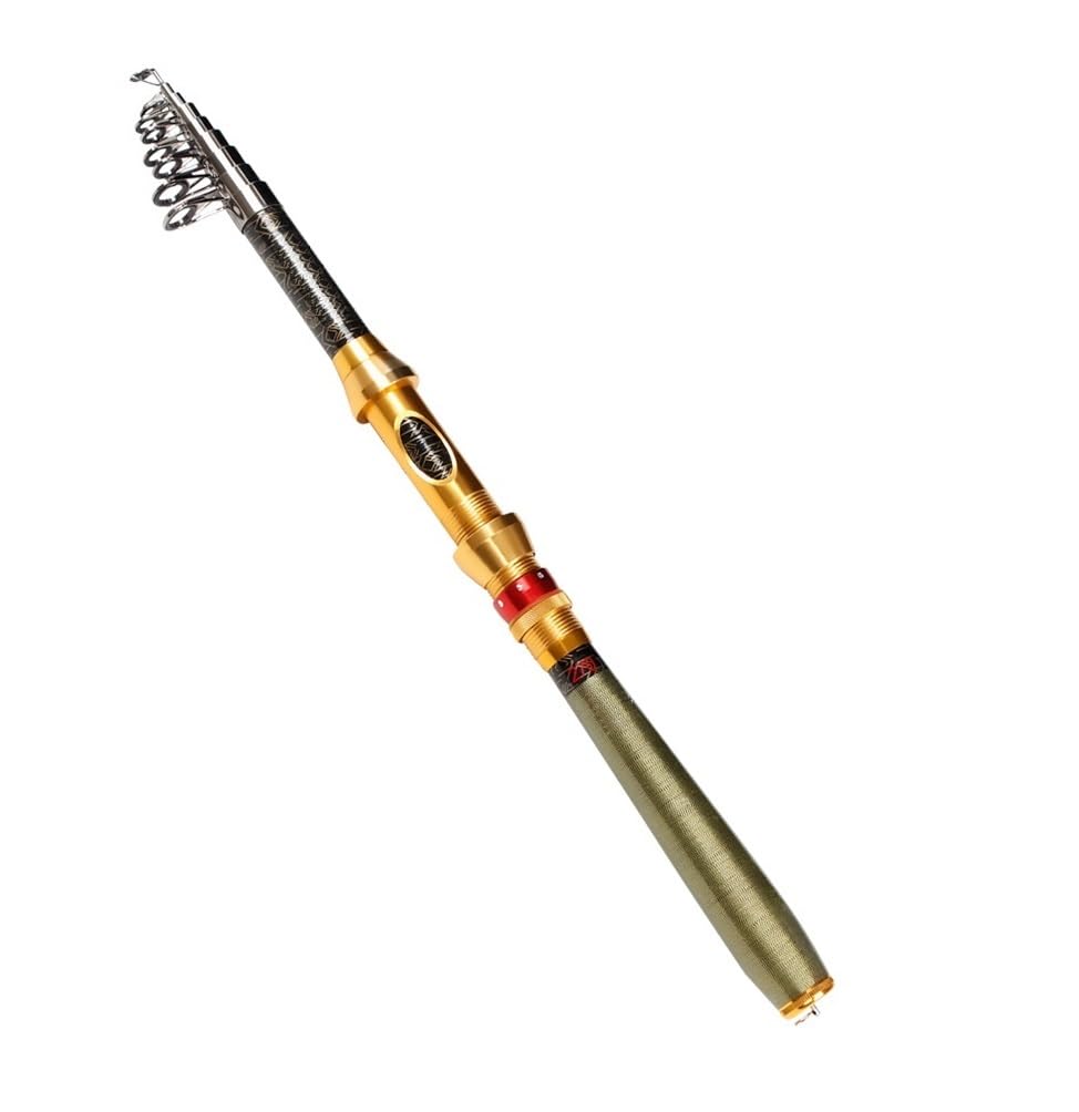 Jaccer Fishing Rod Telescopic Fishing sea Rod Short Paragraph Carbon Material sea Otter Throwing Fishing Rod 2.1m/2.4m/2.7 m/3.0m (2.4m)