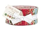 Moda Holly Night Metallic Jelly Roll by Sentimental Studios
