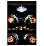 Haier 18-Bottle Dual Zone Curved Door with Smoked Glass Wine Cellar
