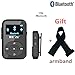 DeeFec Portable Clip Sport Bluetooth MP3 Player 8GB Lossless Sound Music Player with FM Radio Voice Recorder Supports Micro SD Card up to 64GB + Free Sport Armband (Black)