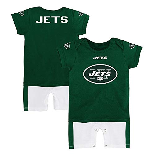 Outerstuff NFL New York Jets Boys Fan Jersey Romper, Hunter, 18 Months - Thumbnail 3