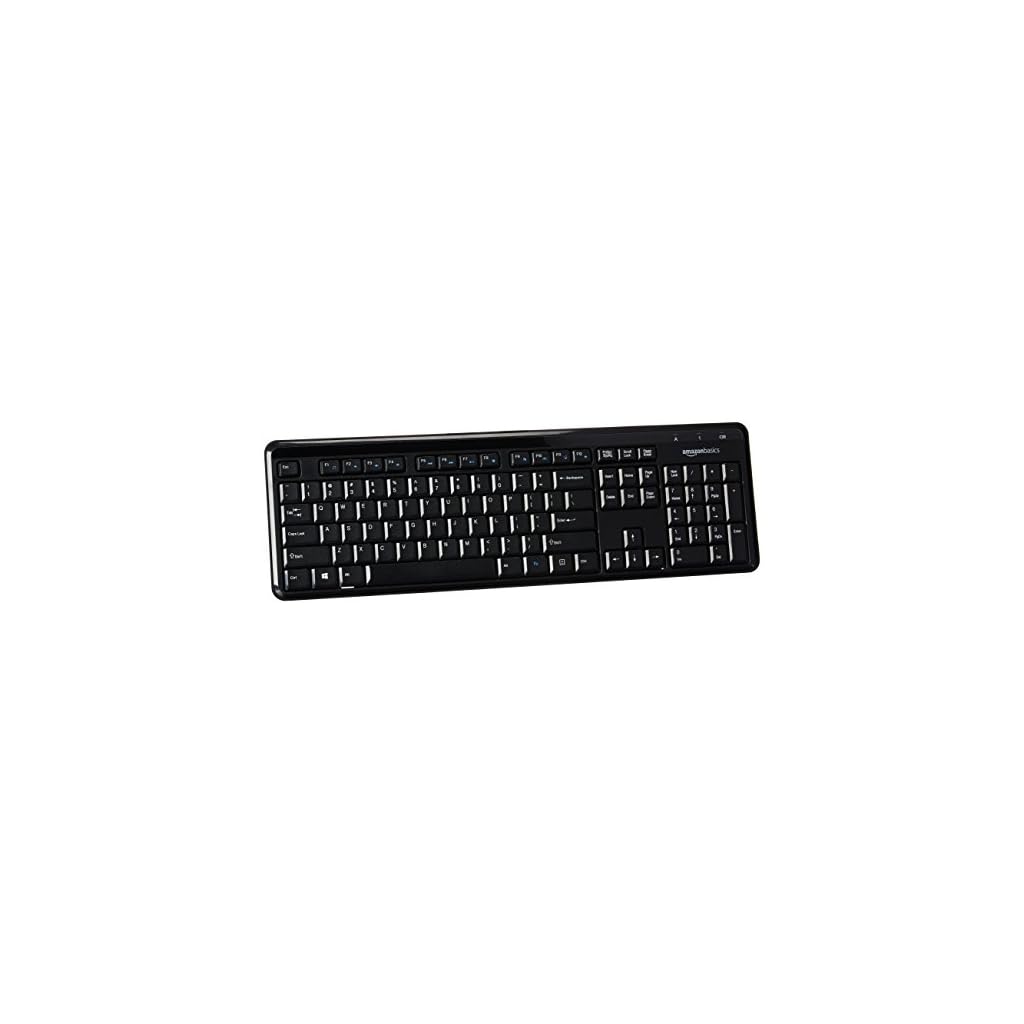 AmazonBasics Wireless Keyboard Quiet and Compact US Layout (QWERTY