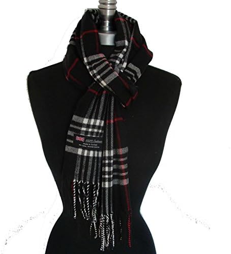 Big Check Loop Plaid Unisex - SM02 Black_New Scarf Scotland
