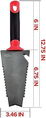 Root Slayer Radius Garden 17011 Ergonomic Trowel with Holster, Red view 2