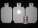 12in.Tall IDPA/ISPC Pistol Targets - 3/8in. Steel Targets - 3pc. Metal Plate Set