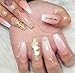 JoyKott 3D Luxury Design Brand Nail Art Sticker GG LV (GG Gold)