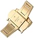 Hadley-Roma 20-mm IP Gold-Plated Push Button Deployant Clasp