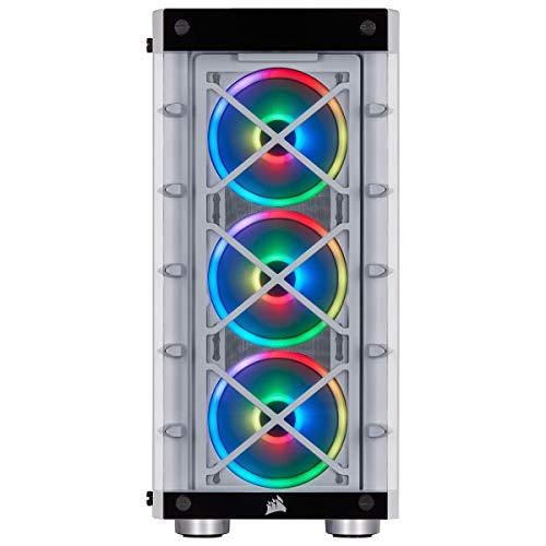 Corsair-iCUE-465X-RGB-Cristal-Templado-Chasis-Semi-torre-ATX-Inteligente-Paneles-Lateral-y-Frontal-de-Cristal-Templado-Tres-Ventiladores-LL120-RGB-LED-Incluidos-Blanco