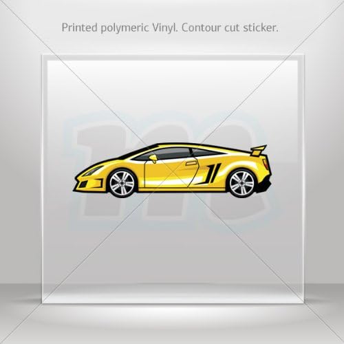 Decal Sticker Lamborghini Vehicle Decoration Bike Motorbike Bicycle Vehicle A (5 X 1.4 In)