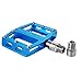 Bike Pedal Spacer Extenders, AUOKER Chrome-molybdenum Steel/ Titanium Alloy Foot Pedal Extenders, 9/16