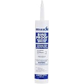 Bird-X Bird Repellent Gel, Sticky Texture, Clear, 10 Fl. Oz., Pack of 1 | For Ledges and Windowsills, Low-Profile, Discreet, Applies with Caulk Gun, Each Tube Covers 10 Feet Pigeons