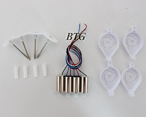 BTG Motor Parts for Syma X5SC X5SW X5HC X5HW RC Quadcopter- Spare Parts: 4 Motor; 4 Gear Set; 4 Motor Base Cover
