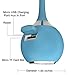 ETvalley Mini Portable Wireless Bluetooth Speaker, Blue Waterproof Speaker for Golf, Beach, Shower, Outdoor and Home