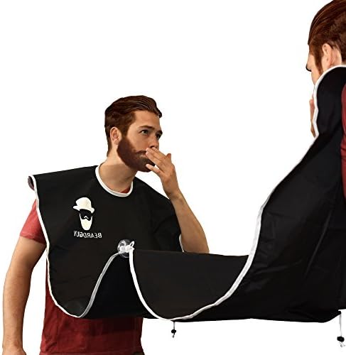 BeardGuy Beard Bib for Beard Trimming- Stop Clogging Sinks-Men's Shaving Apron and Shaving Hair Catcher