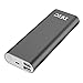 IVIC 16000mAh High Capacity Power Bank Portable External Battery Charger Pack [Dual USB Output] for Cell Phones & Tablets(Black)