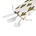 Straw case, chopsticks, utensil and flatware travel case, utensil and cutlery carrying bag, straw pouch and straw carrying case, Steelish (Large, Elephants+Trees)