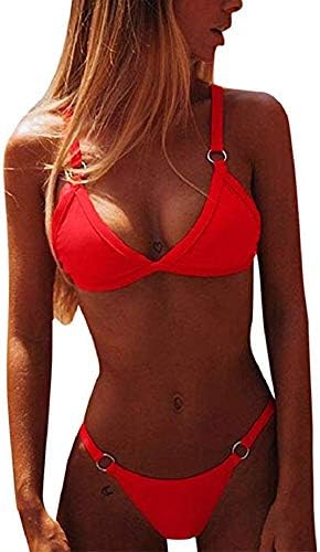 Womens Sexy Push up Thong Bikini Brazilian Triangle Bikini Swimsuit G- String Bathing Suit