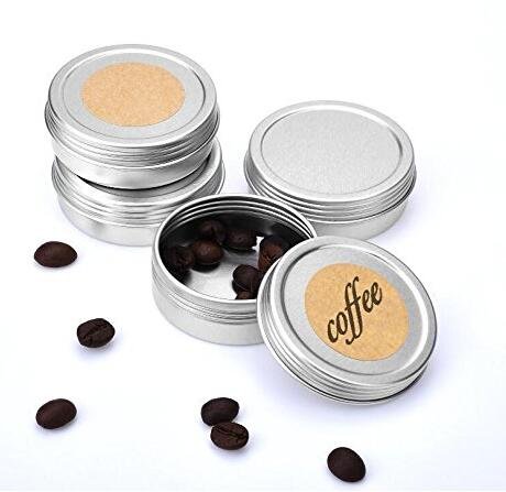 48 Pcs 1 Oz Tins Silver Aluminum Tins Cans Screw Top Round Steel tins Cans with Screw Lid Screw Lid Containers - Thumbnail 2