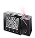 Oregon Scientific Travel Projection Atomic Clock with Indoor Temperature Calendar Alarm - Black