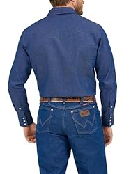 Wrangler Mens Cowboy Cut Western Long Sleeve Snap
