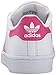 adidas Originals womens Superstar Sneaker, White/Bold Pink/White, 1 Little Kid US