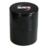 Minivac - 10g to 30 grams Airtight Multi-Use Vacuum Seal Portable Storage Container for Dry Goods, Food, and Herbs - Black