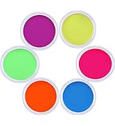 CCbeauty 6 UV Water Activated Eyeliner, Neon Black Light Glow In The Dark Face and Body Paint Mak...