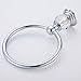 AUSWIND Chrome Towel Ring Clear Crystal Glass Wall Mounted Bathroom Accessories WT